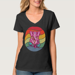 Yoga Mental Strenght Mandala Elephant Meditation T-Shirt