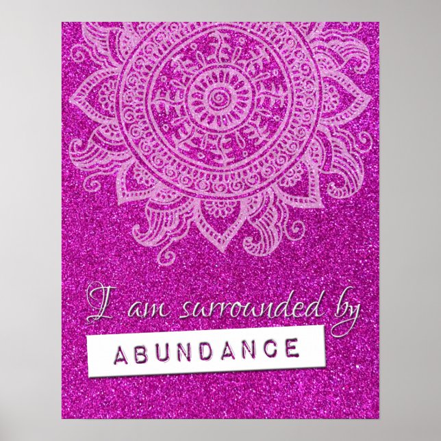 Yoga Mindful Quote Poster (Vorne)