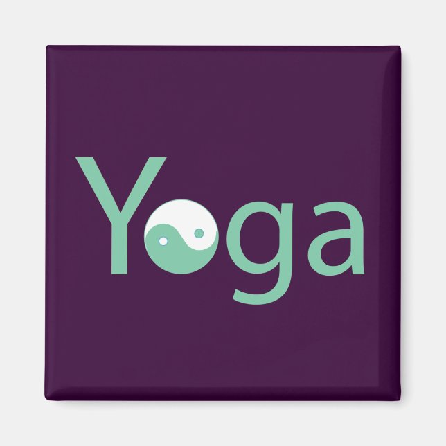Yoga mit Yin Yang Magnet (Vorne)