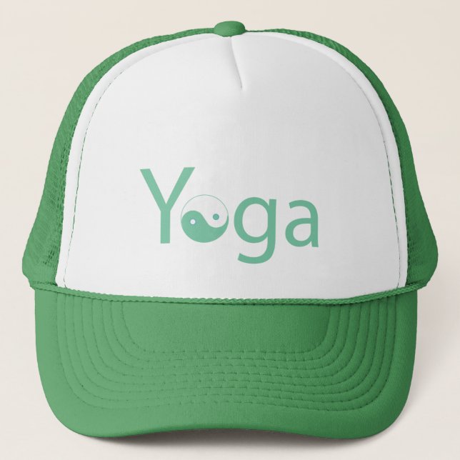 Yoga mit Yin Yang Truckerkappe (Vorderseite)