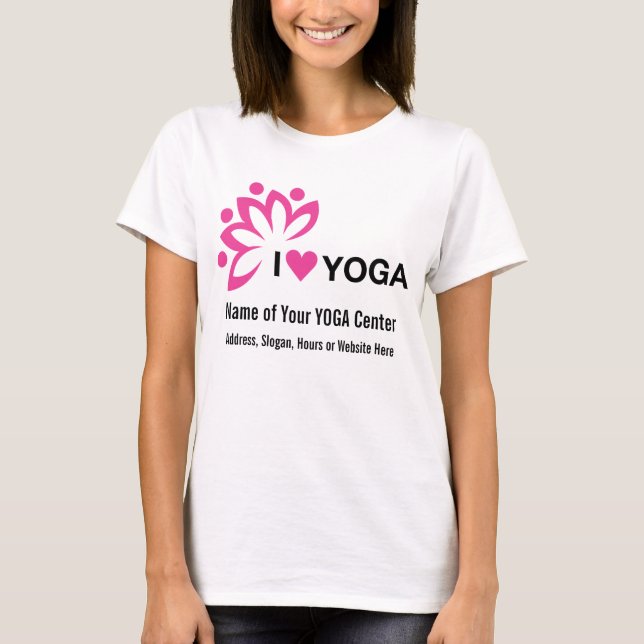 Yoga-Mitte addieren Ihren eigenen Text - Entwurf T-Shirt (Vorderseite)
