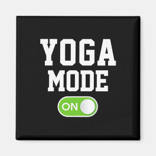 Yoga-Modus Ein Lustige Yogini Yogi  Magnet