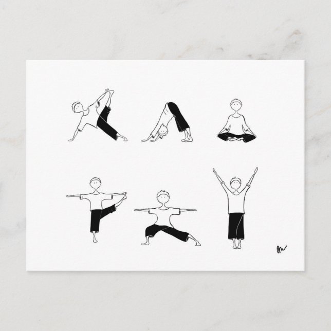 Yoga Moga Postkarte (Vorderseite)