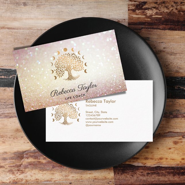 Yoga-Mondphasen des Lebenstherapeuten Visitenkarte (Von Creator hochgeladen)