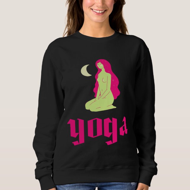 Yoga Moon Women Sweatshirt (Vorderseite)