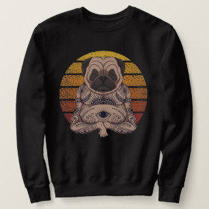 Yoga-Mops Sweatshirt