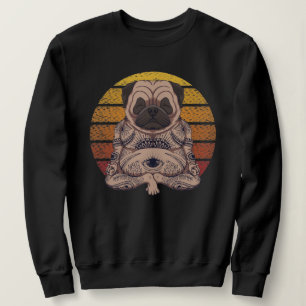 Yoga-Mops Sweatshirt