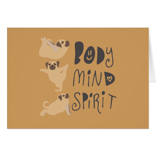 Yoga-Möpsen (Vorderseite (Horizontal))