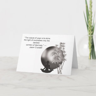 Yoga-motivierend Zitat Karte