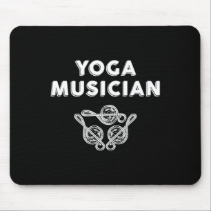 Yoga-Musiker Violinschlüssel Zen Musiktheorie Auff Mousepad