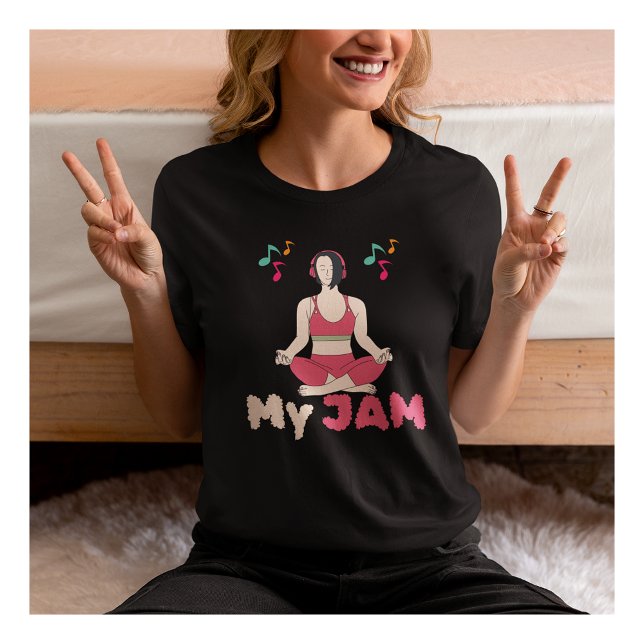 Yoga My Jam Motivierend Yoga Mat Tshirt (Von Creator hochgeladen)