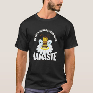 Yoga Namaste Biene Mandala Chakra Spirituelle Medi T-Shirt