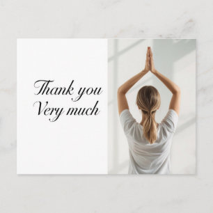 Yoga Namaste Dankeschön-Karte Postkarte