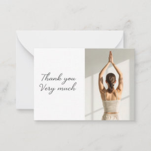 Yoga Namaste Dankeskarte Mitteilungskarte