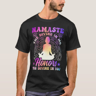 Yoga Namaste das Göttliche in mir spirituelle Yoga T-Shirt