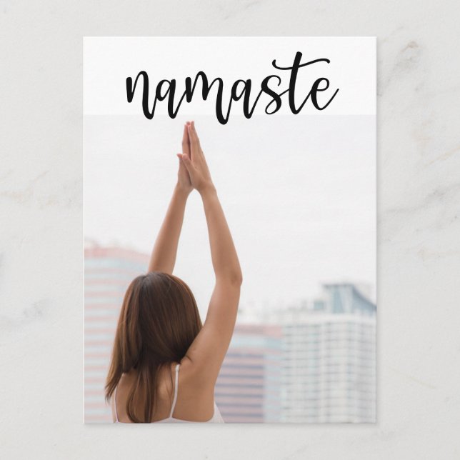 Yoga Namaste Frauen, die Yoga posieren Postkarte (Vorderseite)