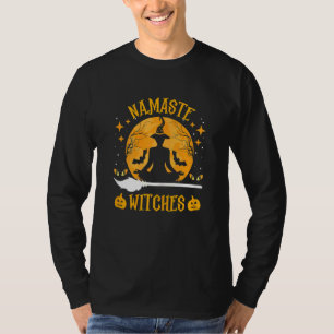 Yoga Namaste Hexen Meditate Halloween Cos T-Shirt