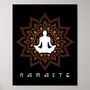 Yoga - Namaste Mandala Buddhismus Hinduismus Medit Poster