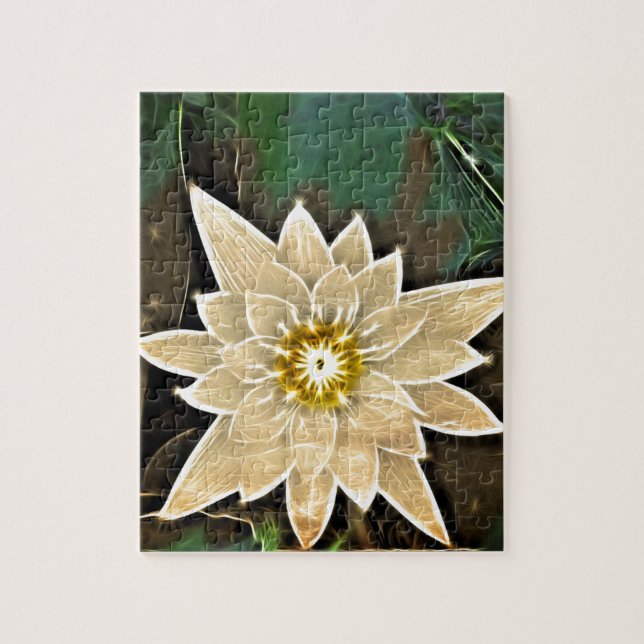 Yoga Namaste White Lotus Puzzle (Vertikal)
