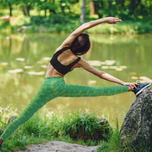 Yoga niedlich Green Brick Gym Yoga Frauen - Leggin Leggings