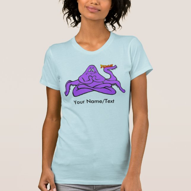 Yoga Octopus Womens Apparel T - Shirt (Vorderseite)