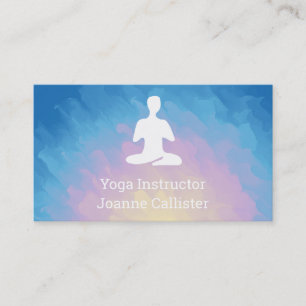 Yoga- oder Pilates-Trainer Visitenkarte