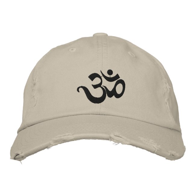 Yoga Om bestickte Cap Kappe (Vorderseite)