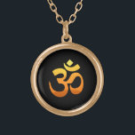 Yoga Om Mantra Symbol Asana Relax Fitness Sonnenau Vergoldete Kette<br><div class="desc">Yoga Om Mantra Symbol Asana Relax Fitness Gold Sonnenaufgang Meditation Gelb Orange Inspiration Eleganter Sonnenaufgang Runde Nekklace.</div>
