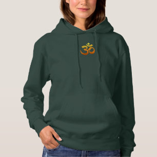 Yoga Om Mantra Symbol Womens für Vorderseite und R Hoodie