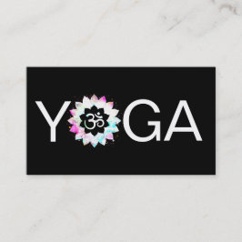 *~* Yoga OM Om Lehrerin Lehrerin Mandala Lotus Visitenkarte