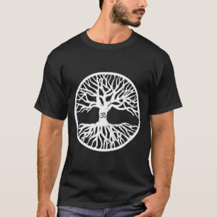 Yoga Om Om Ohm Symbolbaum des Lebens T-Shirt