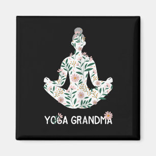 Yoga Oma Meditation Tee Pilates Liebhaberin Oma Ge Magnet