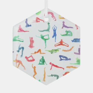Yoga Ornament Aus Glas