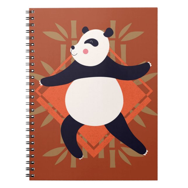 Yoga Panda Notizblock (Vorderseite)