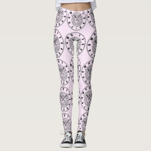 Yoga Pants Funny Pink Baby Biological Clock Leggings