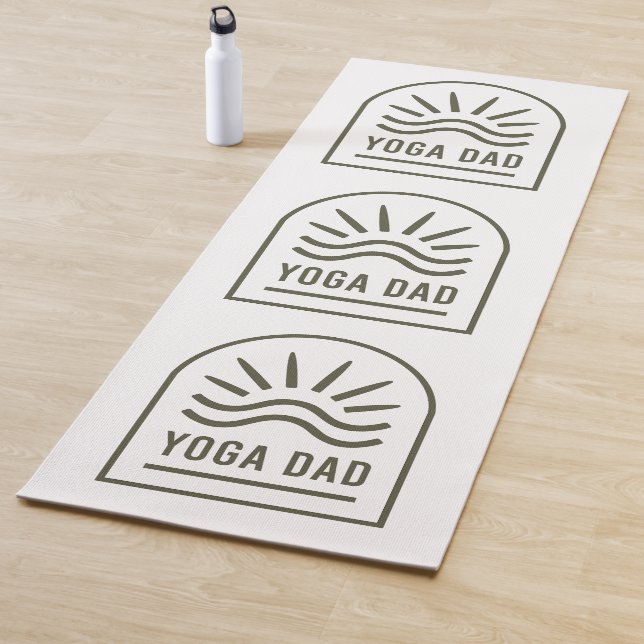 Yoga Papa Yogi boho grün Yogamatte (Beispiel)