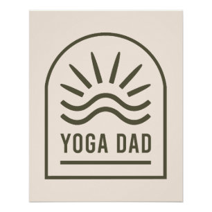 Yoga Papa zen spirituelle Yogi boho ästhetische Poster
