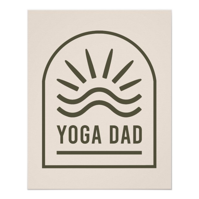 Yoga Papa zen spirituelle Yogi boho ästhetische Poster (Vorderseite)
