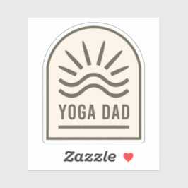 Yoga Papa Zen spirituelle Yogmen Aufkleber