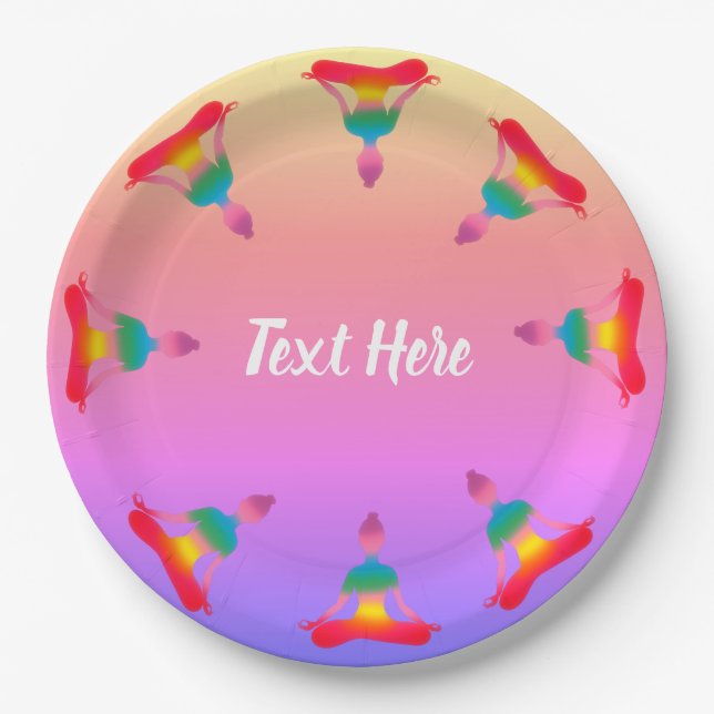 Yoga Party Custom Paper Teller (Vorderseite)