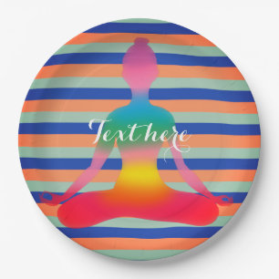 Yoga-Party-kundenspezifischer PapierTeller