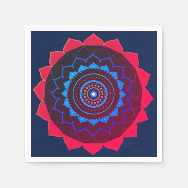 Yoga Party Paper Napkin Serviette (Vorderseite)