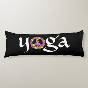 Yoga Peace Sign Floral Seitenschläferkissen