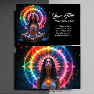 Yoga Pilates Instructor Visitenkarte