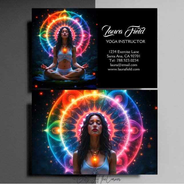 Yoga Pilates Instructor Visitenkarte (Von Creator hochgeladen)
