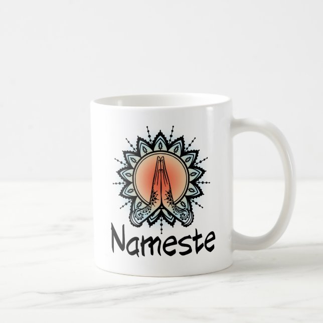 Yoga/Pilates-Tasse. Nameste Kaffeetasse (Rechts)