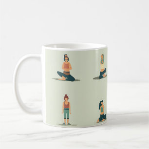 Yoga, Pilates, thematisch Kaffeetasse