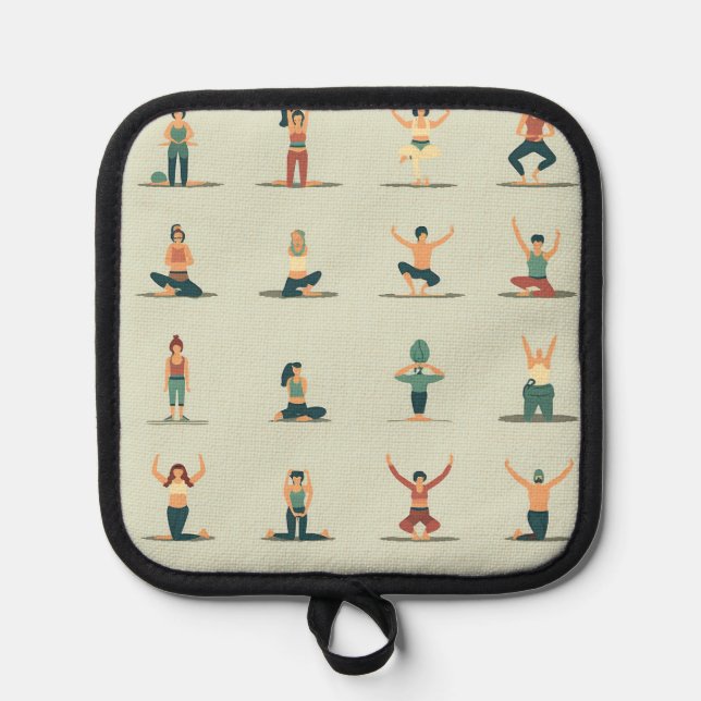 Yoga, Pilates, thematisch Topflappen (Vorderseite)