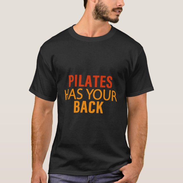 Yoga Pilates Training Workout Sport Funny Pilates T-Shirt (Vorderseite)