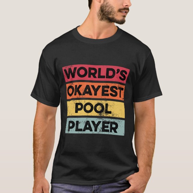 Yoga Pool Player Funny Pool Billard Mens Vater T-Shirt (Vorderseite)